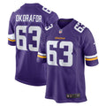 Chim Okorafor Minnesota Vikings Nike Team Game Jersey   Purple