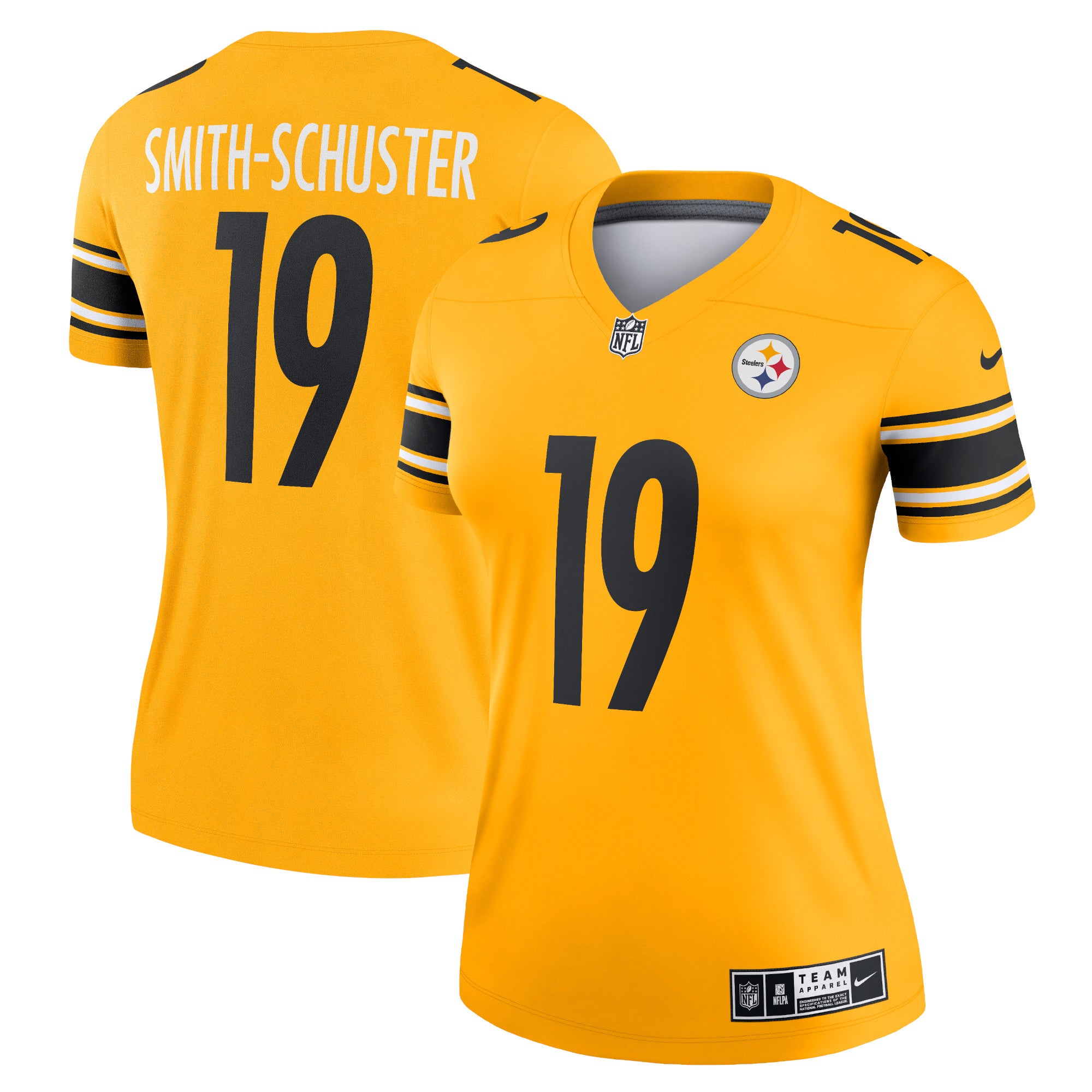 JuJu Smith-Schuster Pittsburgh Steelers Nike Women s Inverted Legend Jersey   Gold