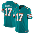 Men s Nike Jaylen Waddle Aqua Miami Dolphins Vapor F.U.S.E. Limited Jersey