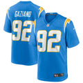 Men s Nike Joe Gaziano Powder Blue Los Angeles Chargers Game Jersey