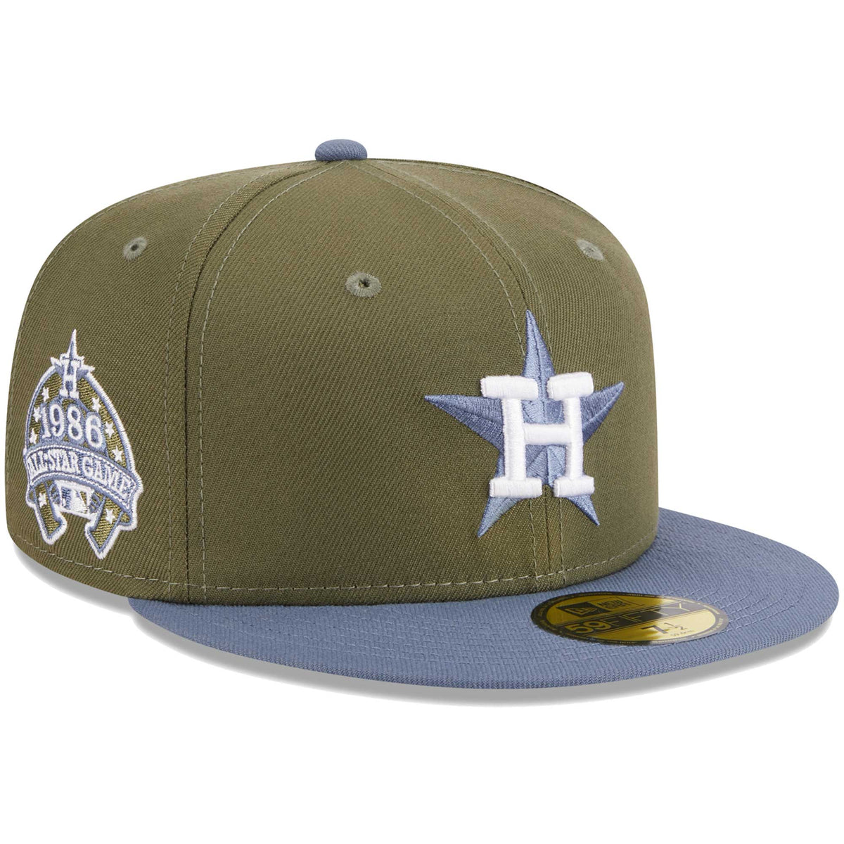 Houston Astros New Era 59FIFTY Fitted Hat - Olive/Blue