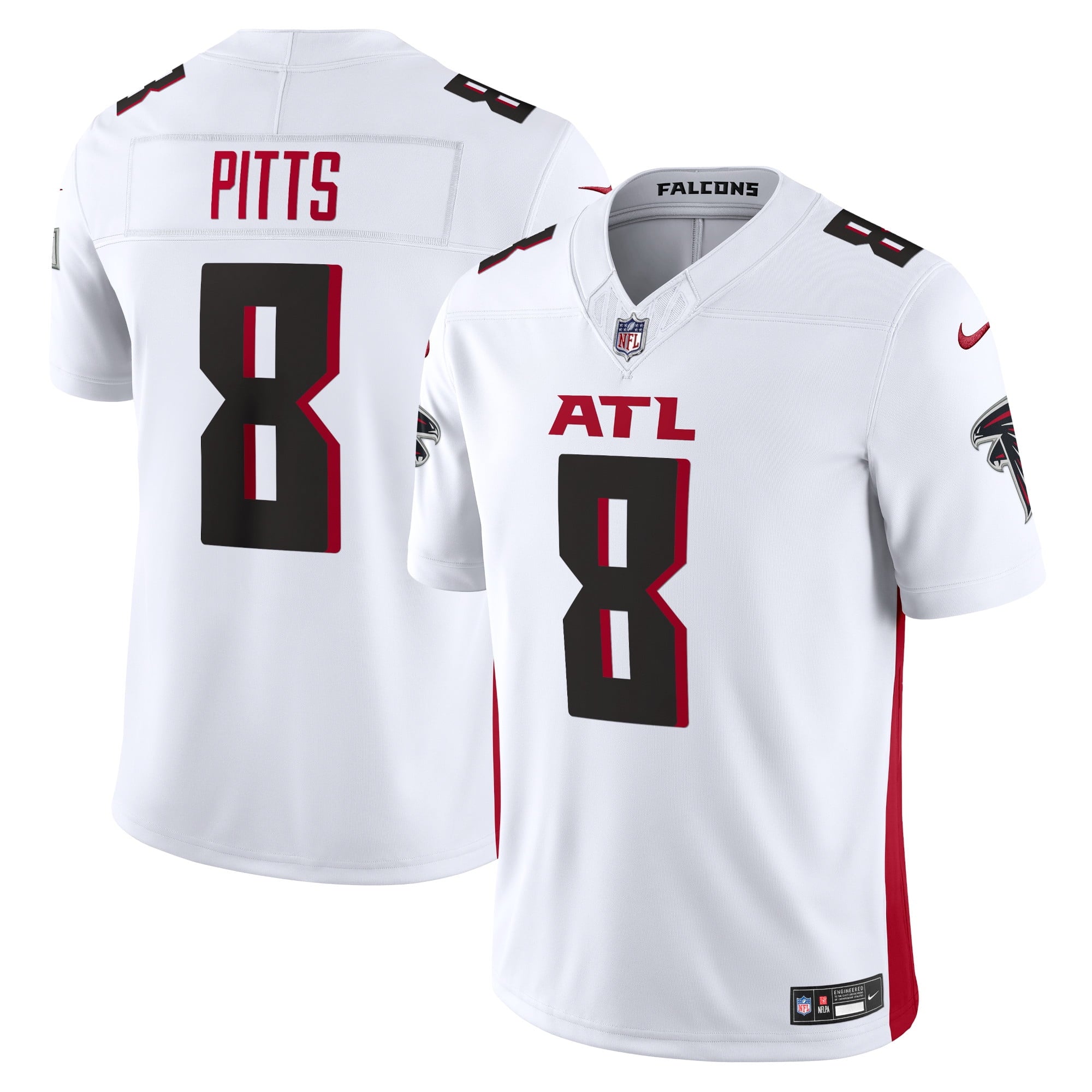 Men s Nike Kyle Pitts White Atlanta Falcons Vapor F.U.S.E. Limited Jersey