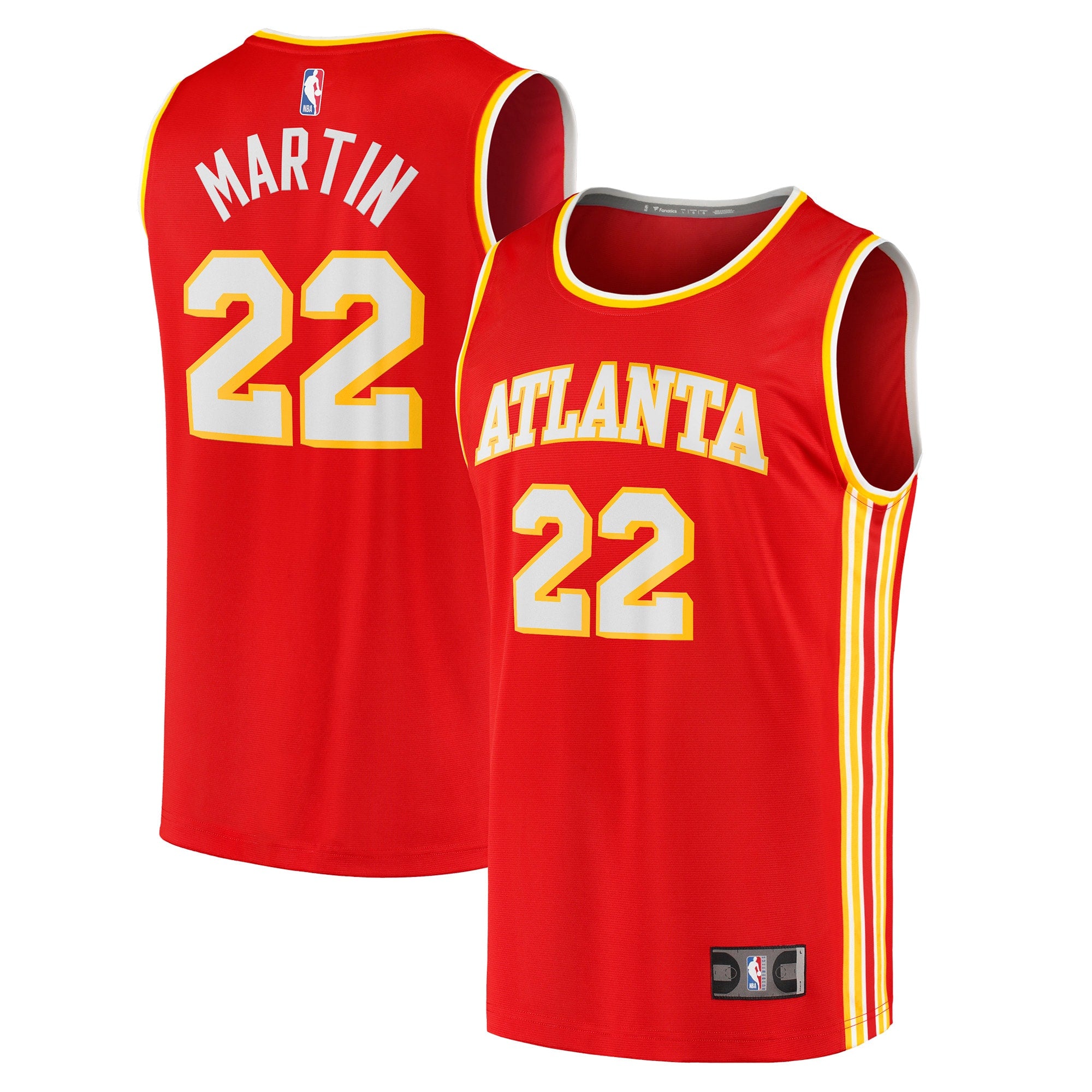 Tyrese Martin Atlanta Hawks, NBA Jerseys Fanatics Branded 2021/22 Fast Break Replica Jersey - Icon Edition - Red