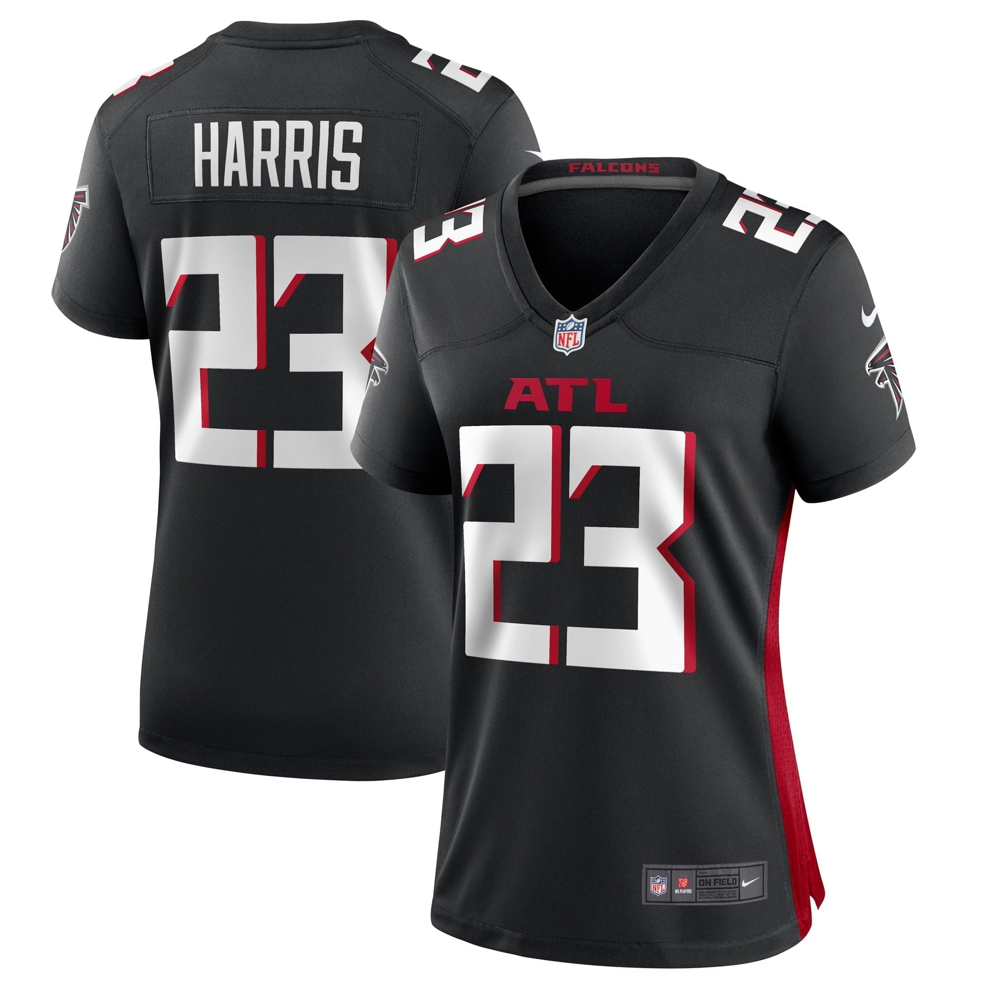 Women s Nike Erik Harris Black Atlanta Falcons Game Player Jersey