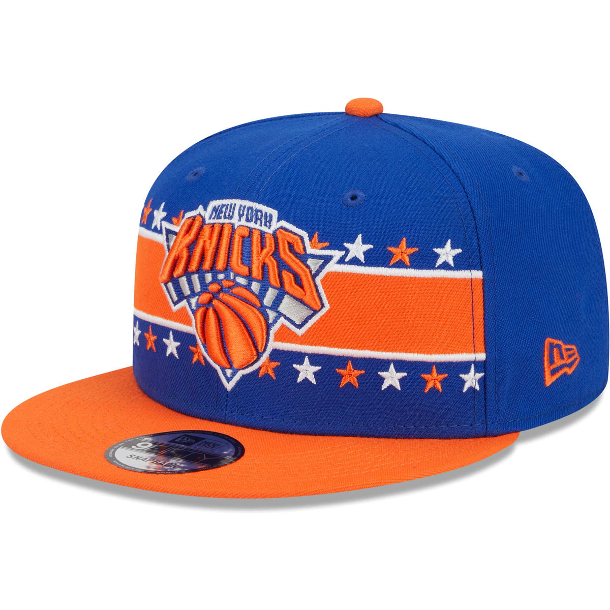 New York Knicks New Era Banded Stars 9FIFTY Snapback Hat - Blue