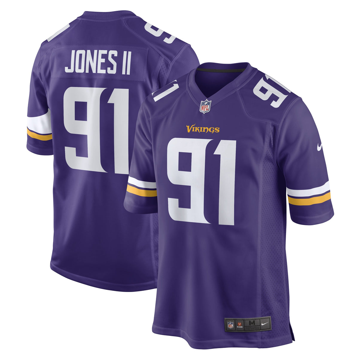 Patrick Jones II Minnesota Vikings Nike Team Game Player Jersey   Purple
