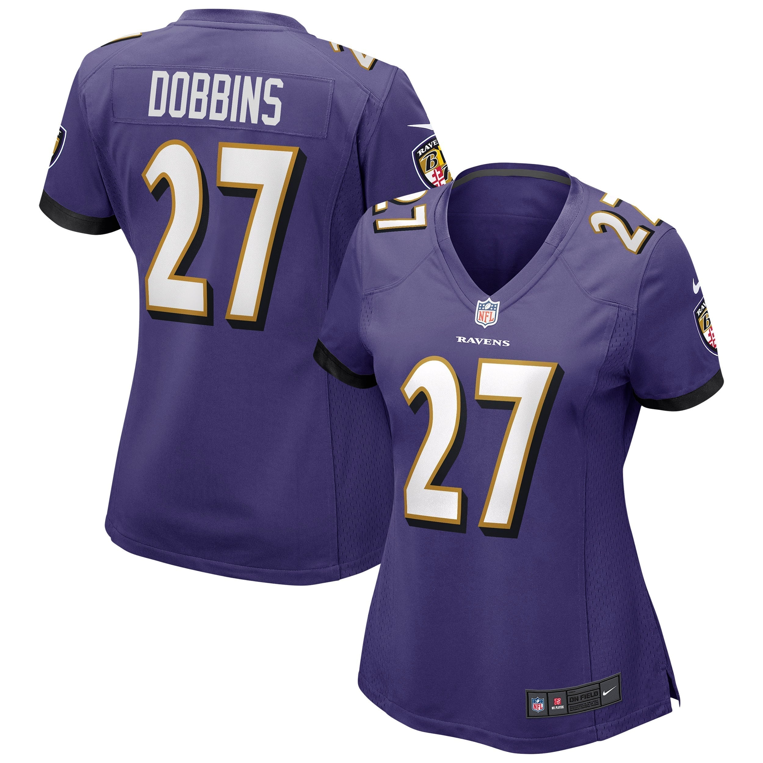 Women s Nike J.K. Dobbins Purple Baltimore Ravens Game Jersey