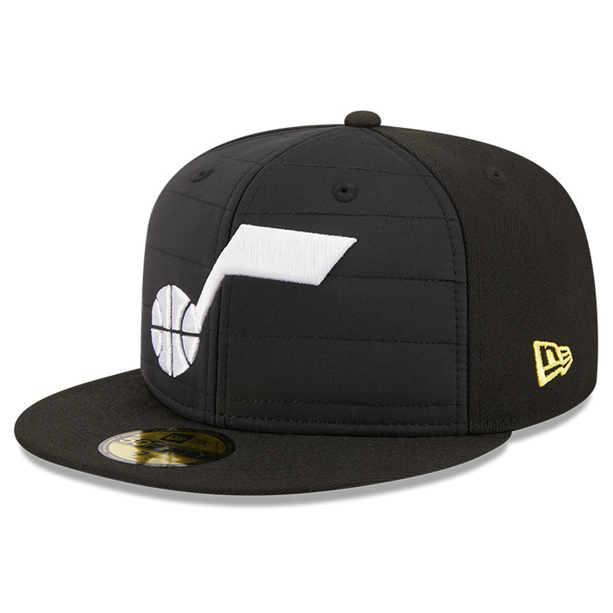 Utah Jazz New Era Quilted 59FIFTY Fitted Hat - Black