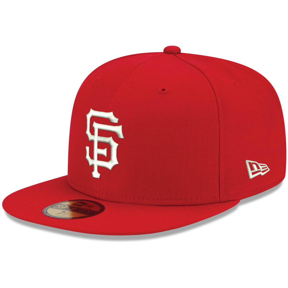 San Francisco Giants New Era White Logo 59FIFTY Fitted Hat - Red