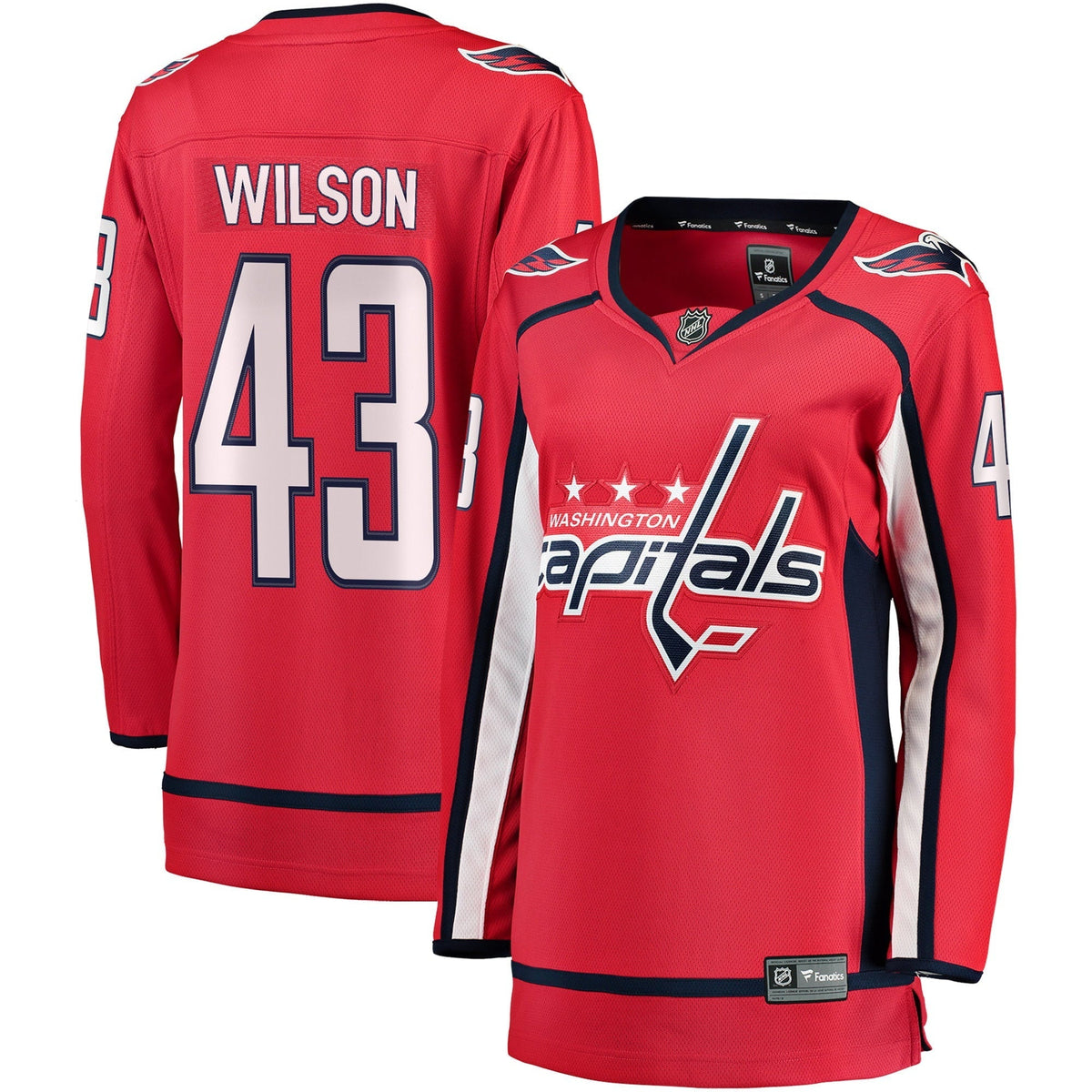 Women's Fanatics Branded Tom Wilson Red Washington Capitals Home Premier Breakaway Player Jersey