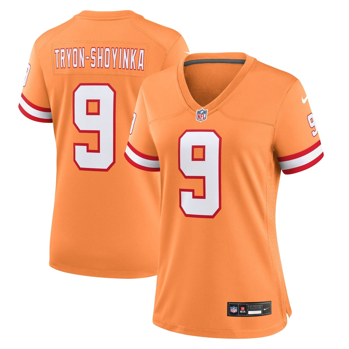 Women s Nike Joe Tryon-Shoyinka Orange Tampa Bay Buccaneers Throwback Game Jersey