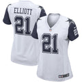 Women s Nike Ezekiel Elliott White Dallas Cowboys Alternate Game Jersey