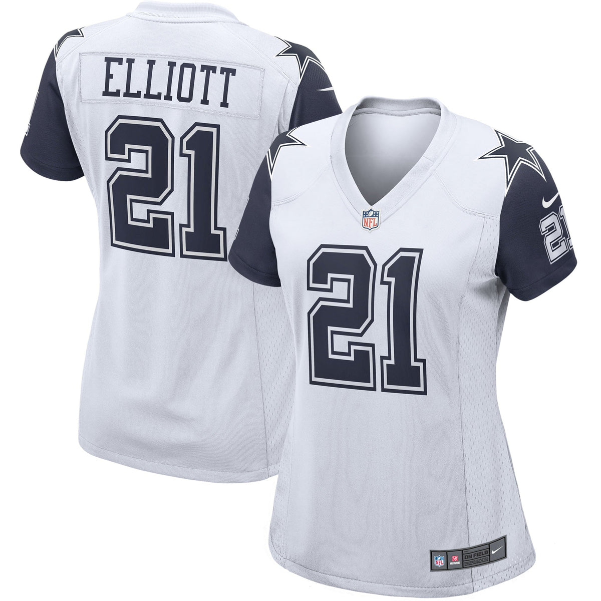 Women s Nike Ezekiel Elliott White Dallas Cowboys Alternate Game Jersey