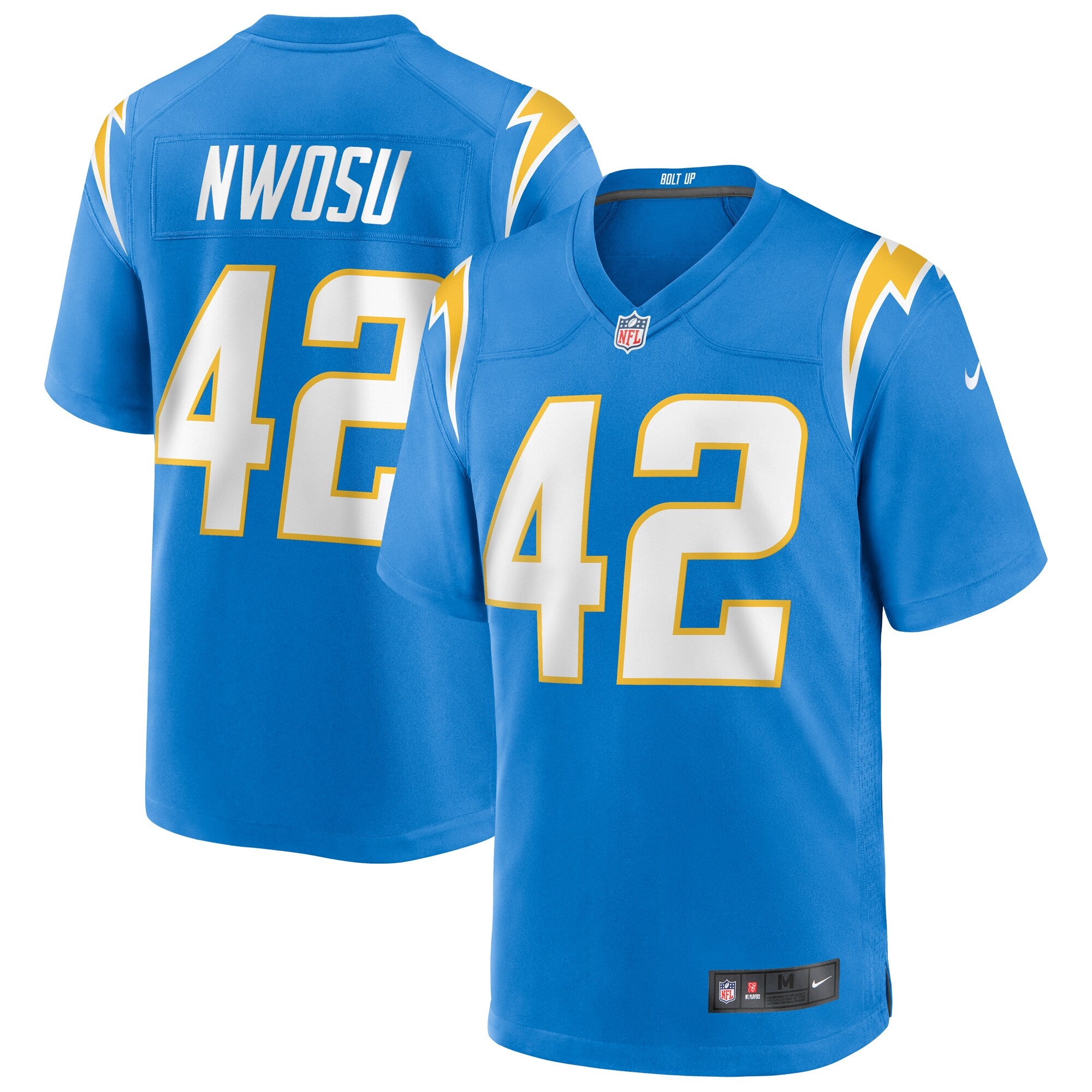 Uchenna Nwosu Los Angeles Chargers Nike Game Jersey   Powder Blue