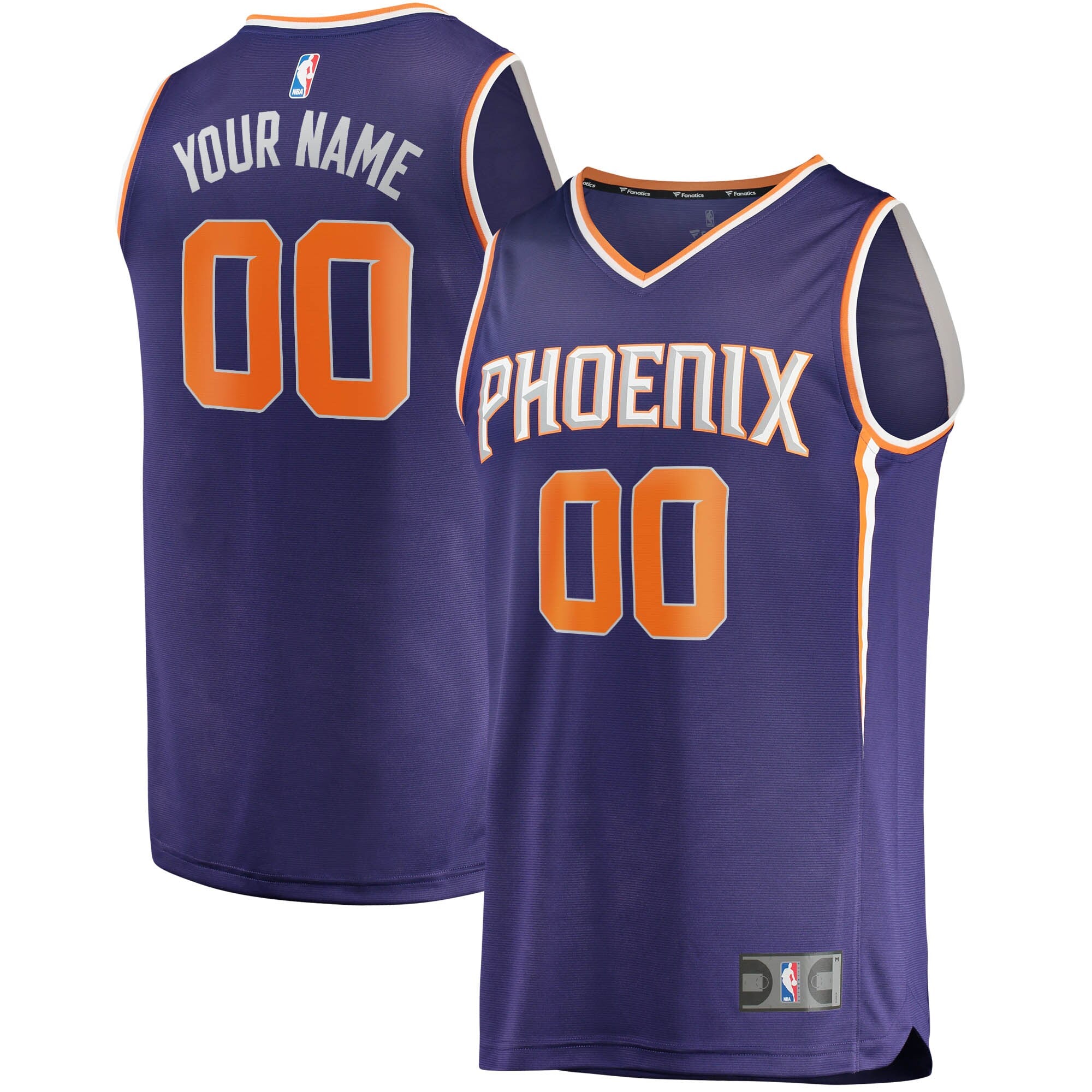 Phoenix Suns Fanatics Branded 2022/23 Fast Break Custom Replica Jersey Purple - Icon Edition