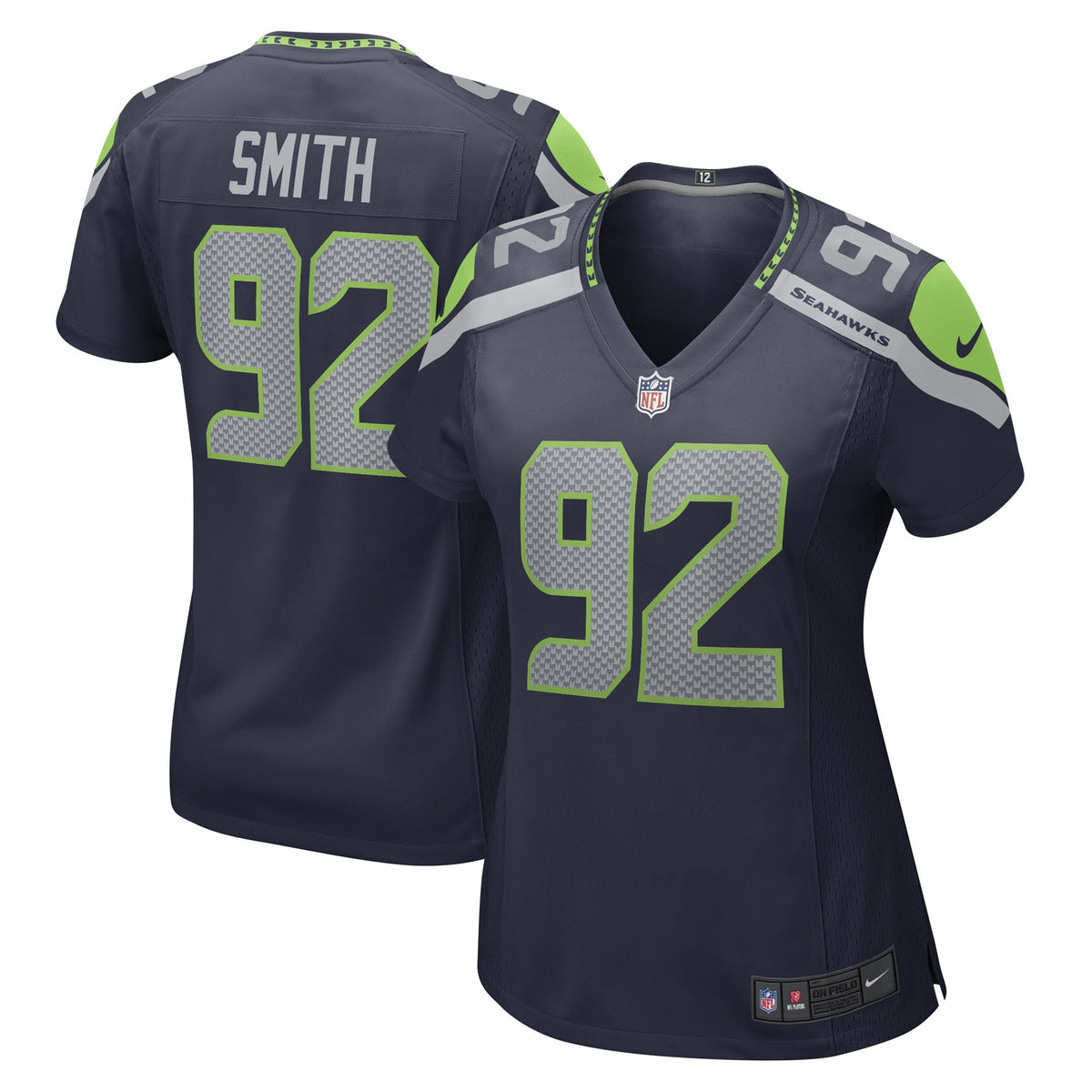Tyreke Smith Seattle Seahawks Nike Women s Game Player Jersey College Navy