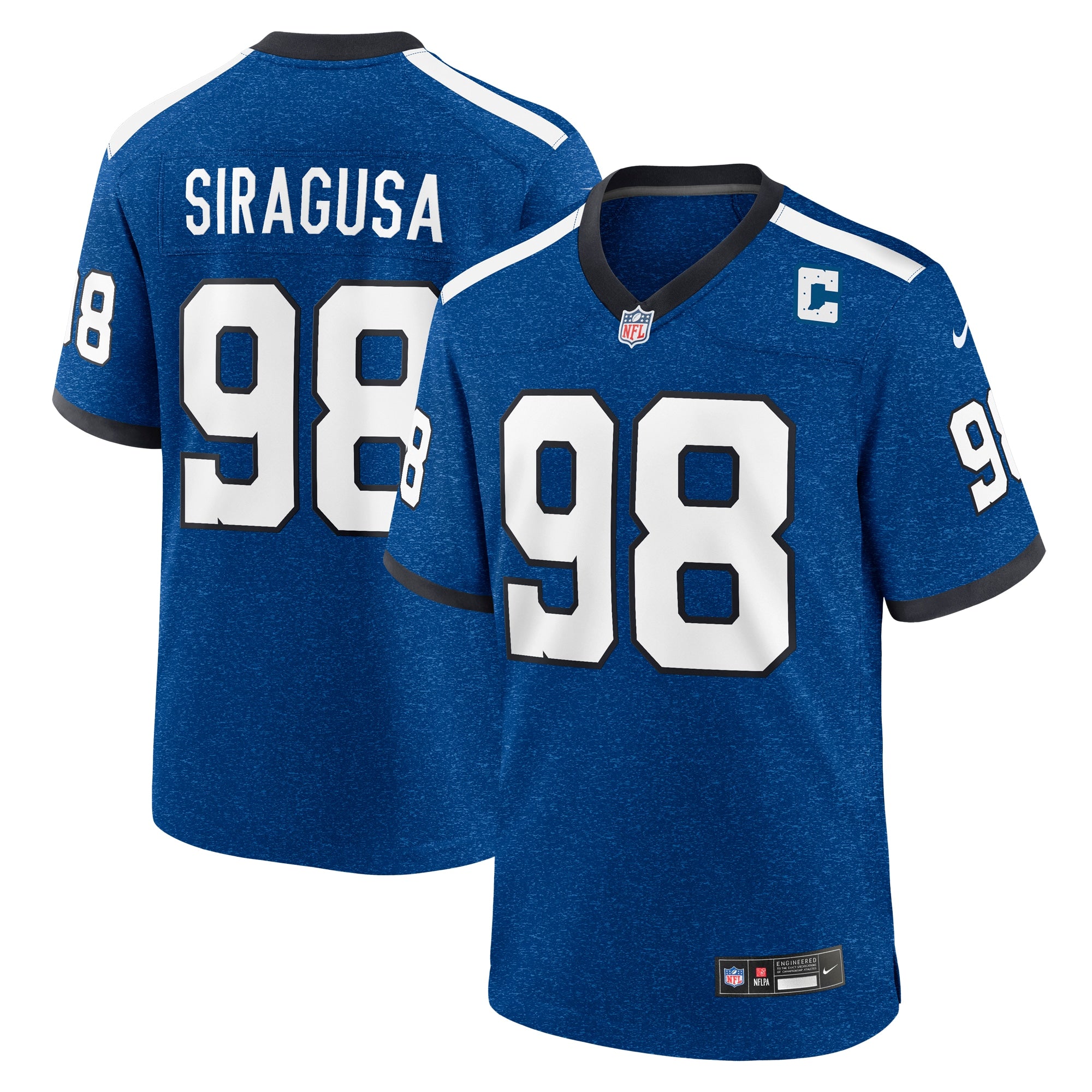 Tony Siragusa Indianapolis Colts Nike Indiana Nights Alternate Game Jersey   Royal