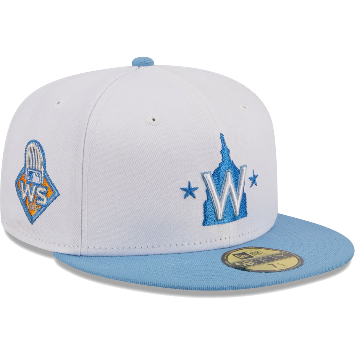 Washington Nationals New Era Sky 59FIFTY Fitted Hat - White