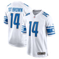 Youth Detroit Lions Amon-Ra St. Brown Game Jersey   White