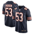Men s Nike Nicholas Morrow Navy Chicago Bears Game Player Jersey