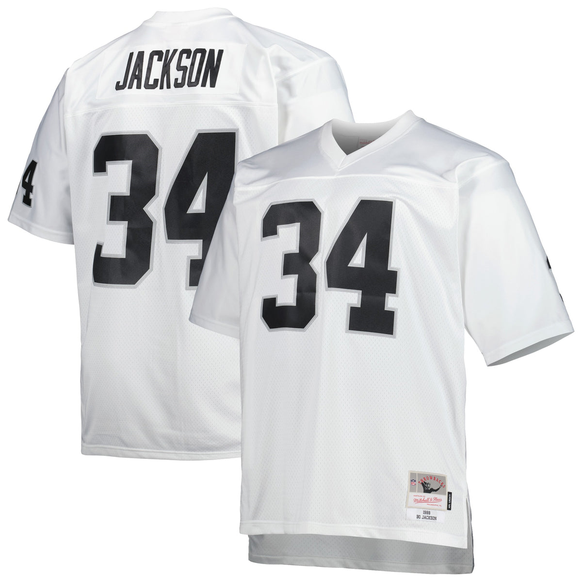 Bo Jackson Las Vegas Raiders Mitchell   Ness Big   Tall 1988 Retired Player Replica Jersey   White