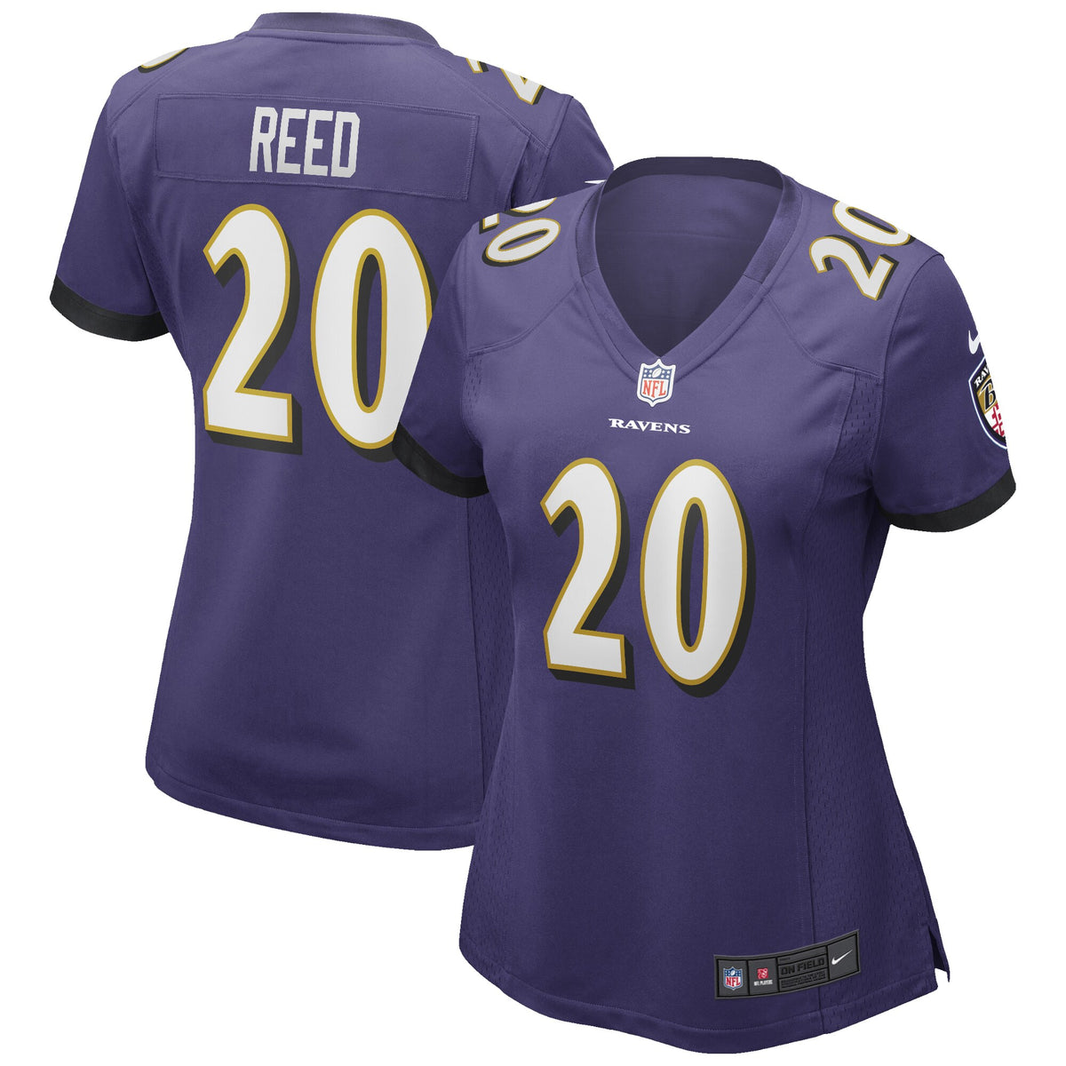 Ed Reed Baltimore Ravens Nike Women s Game Retired Player Jersey   Purple