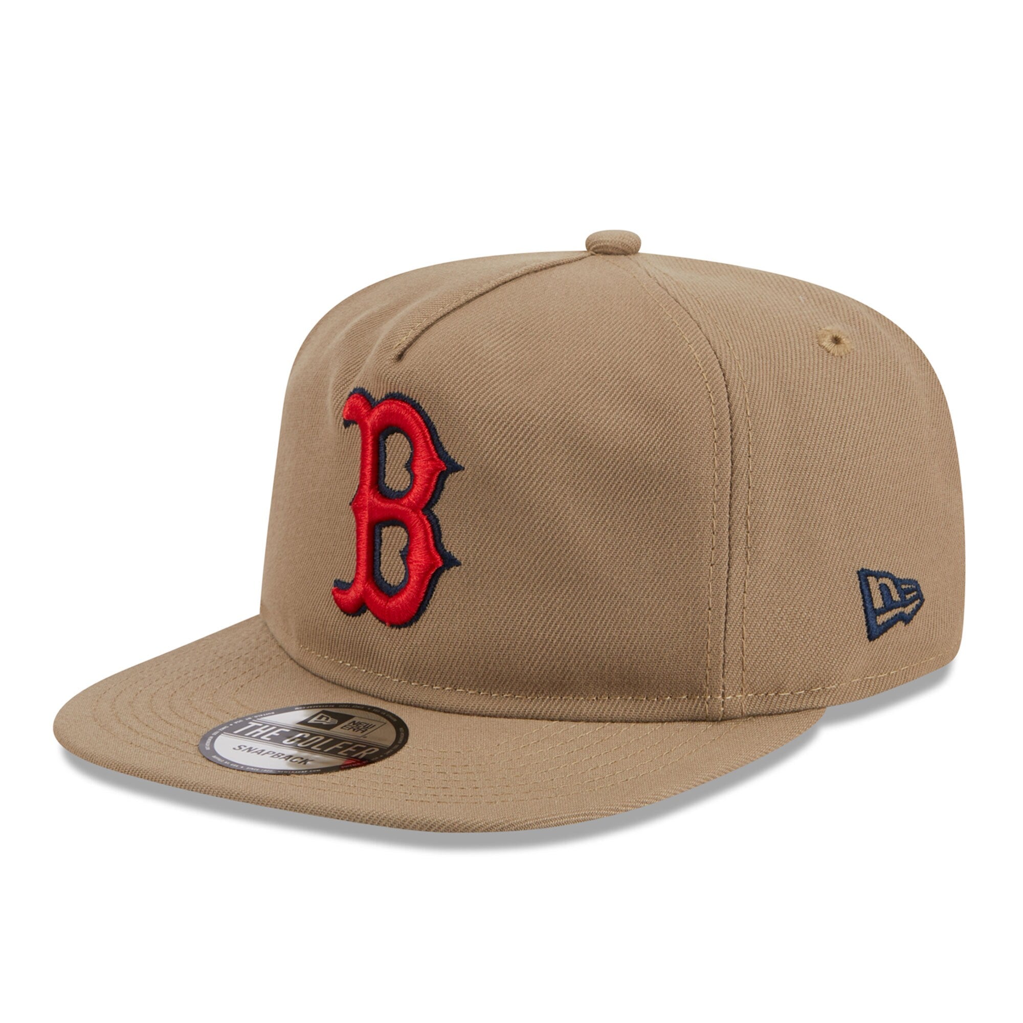 Boston Red Sox New Era Golfer Adjustable Hat - Khaki