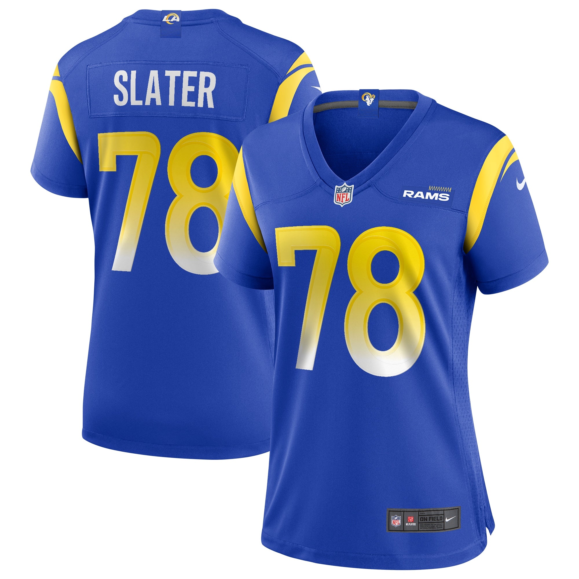 Jackie Slater Los Angeles Rams Nike Women s Game Retired Player Jersey   Royal