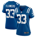 Dallis Flowers Indianapolis Colts Nike Women s Game Player Jersey   Royal