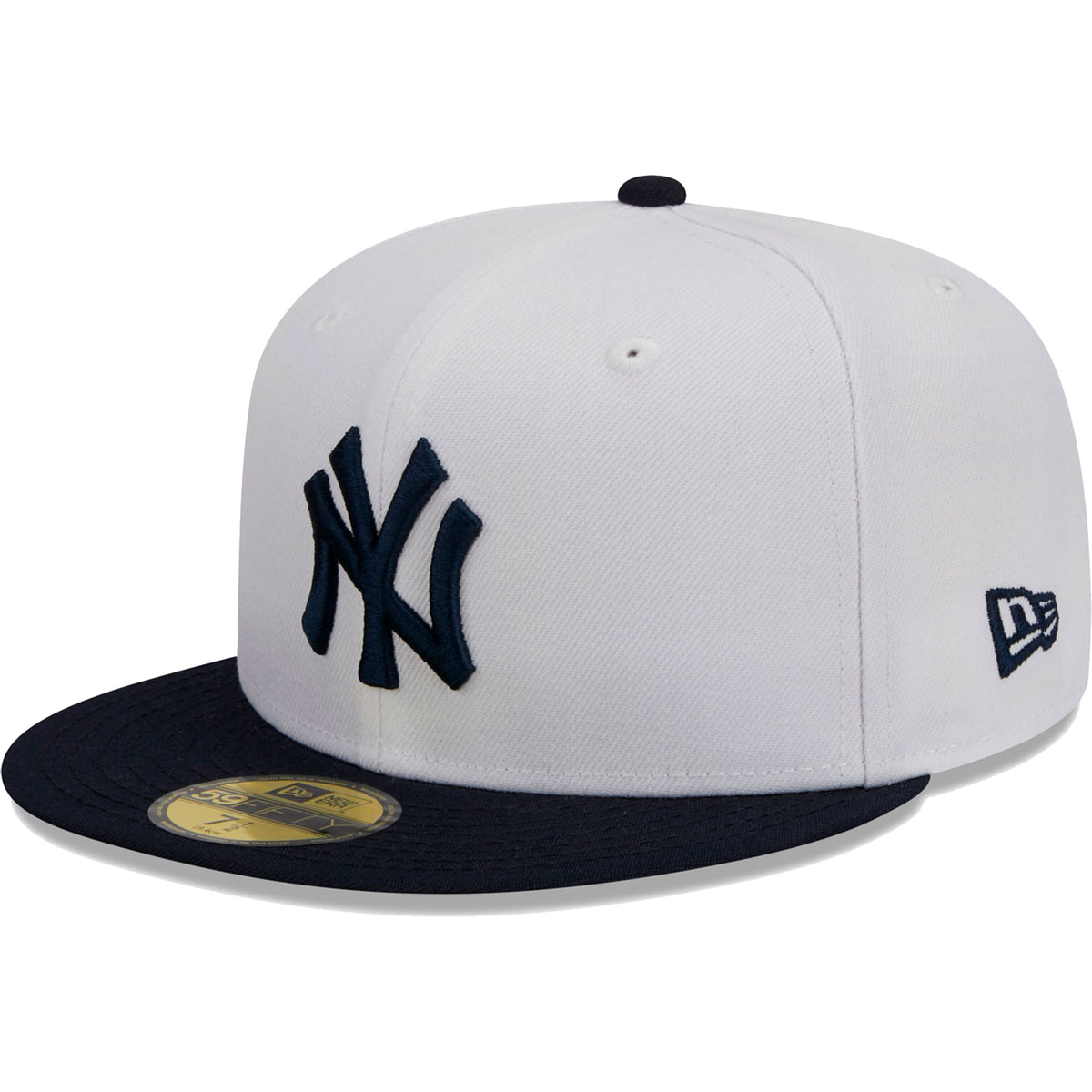 New York Yankees New Era Optic 59FIFTY Fitted Hat - White/Navy