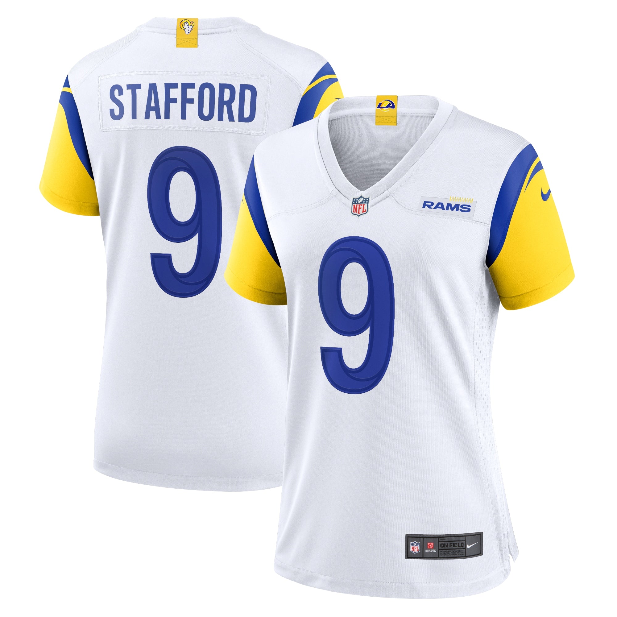 Matthew Stafford Los Angeles Rams Nike Women s Player Jersey   White