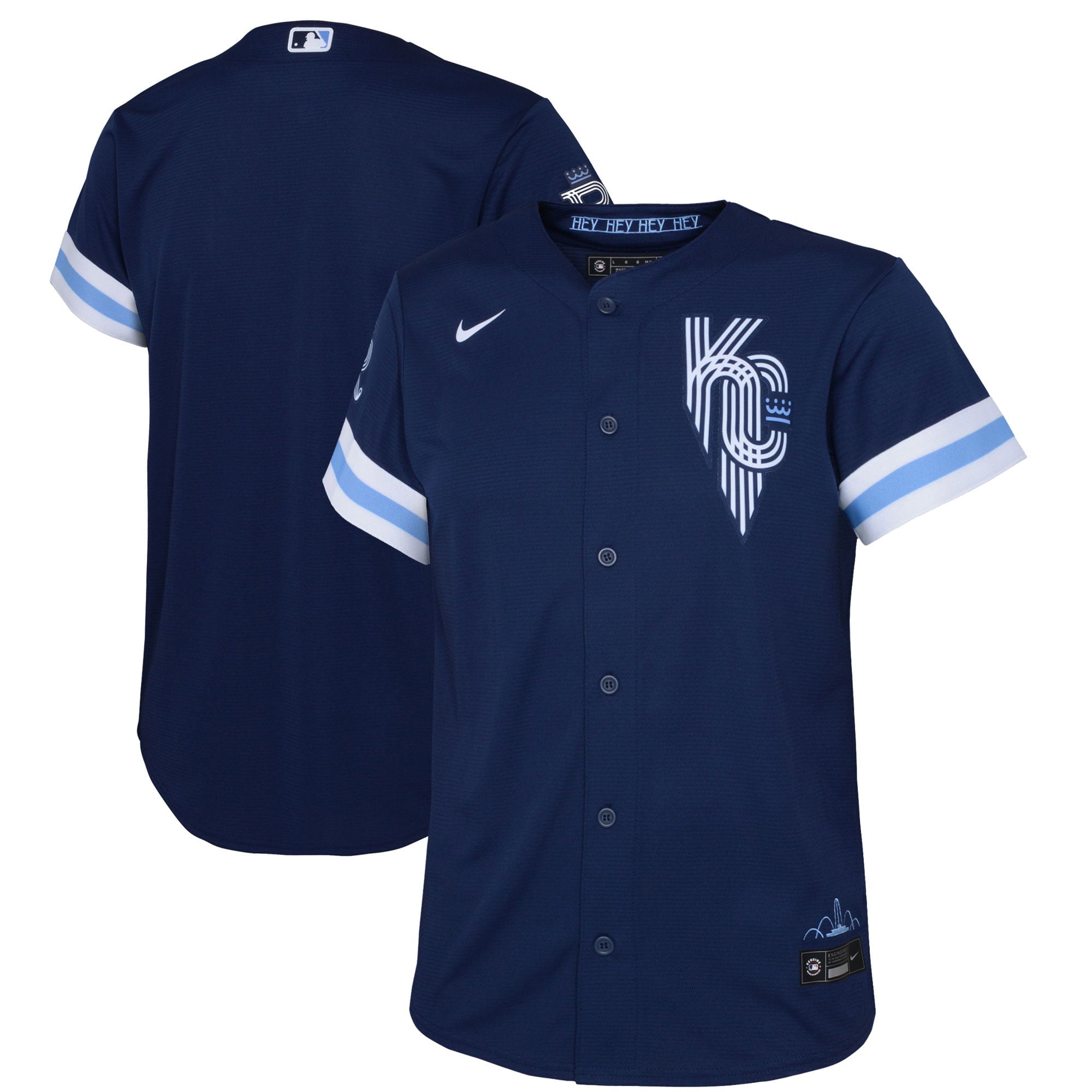 Preschool Nike Navy Kansas City Royals 2022 City Connect Replica Jersey