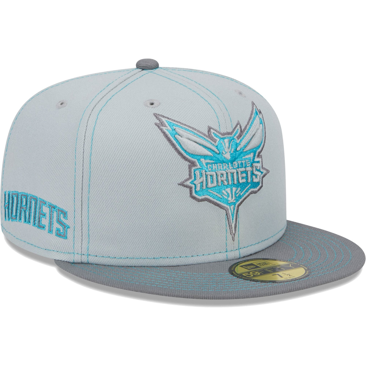Charlotte Hornets New Era Color Pop 59FIFTY Fitted Hat - Gray