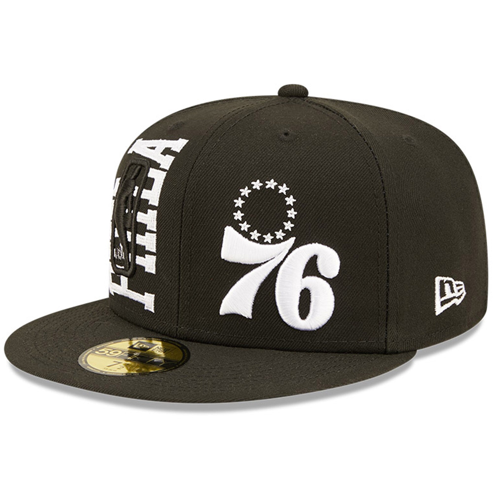 Philadelphia 76ers New Era 2022 NBA Draft 59FIFTY Fitted Hat - Black/White