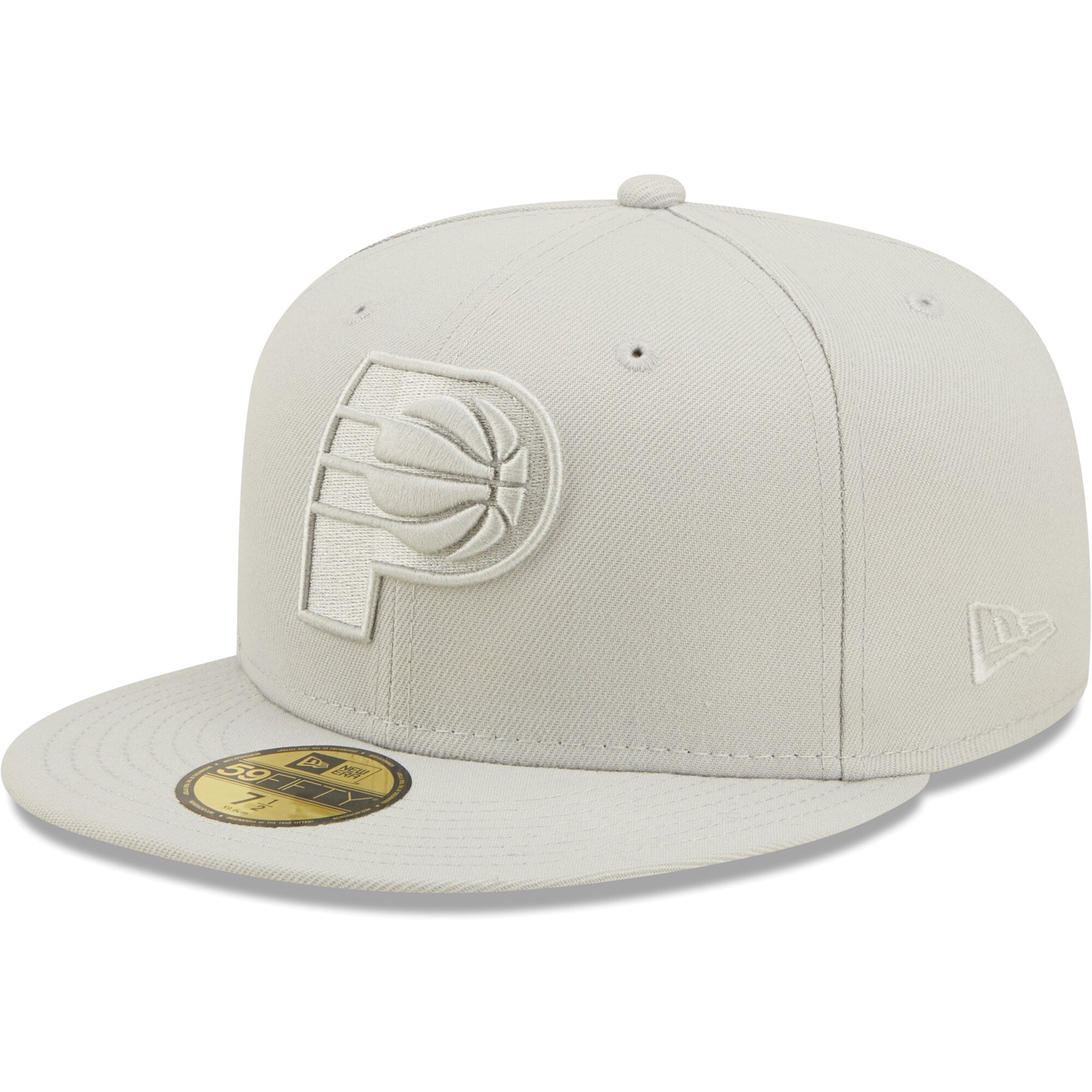 Indiana Pacers New Era Logo Color Pack 59FIFTY Fitted Hat - Gray