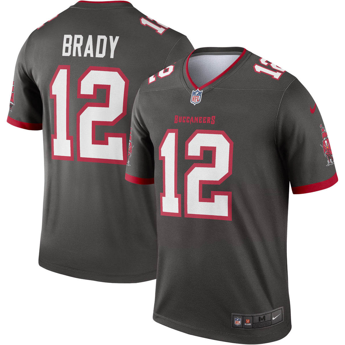 Tom Brady Tampa Bay Buccaneers Nike Alternate Legend Jersey   Pewter