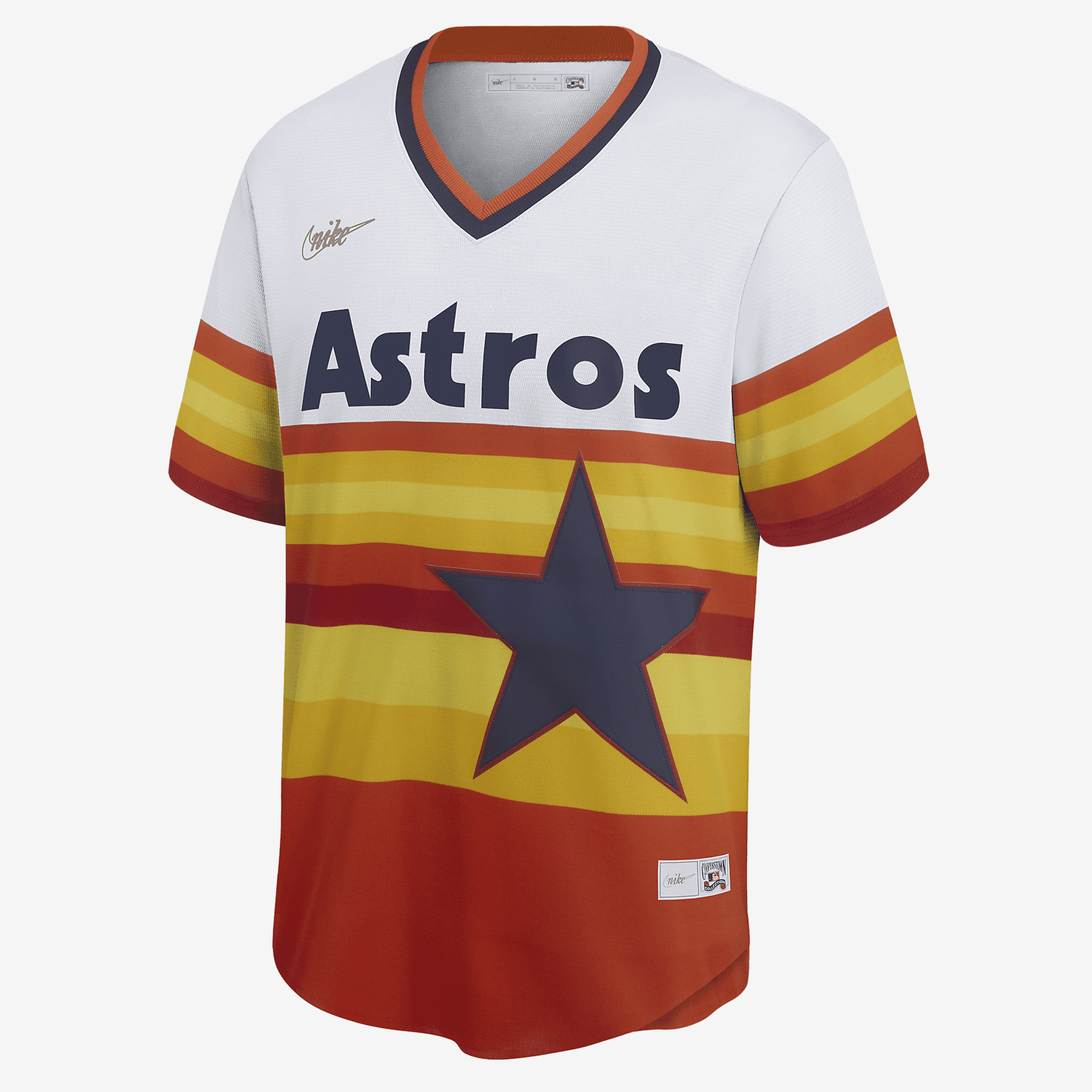 MLB Houston Astros (Craig Biggio) Men's Cooperstown Baseball Jersey - White