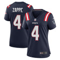 Women s Nike Bailey Zappe Navy New England Patriots Game Player Jersey