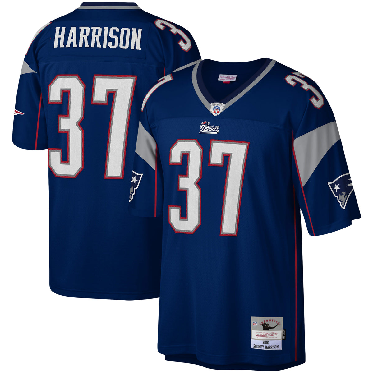 Rodney Harrison New England Patriots Mitchell   Ness Legacy Replica Jersey   Navy