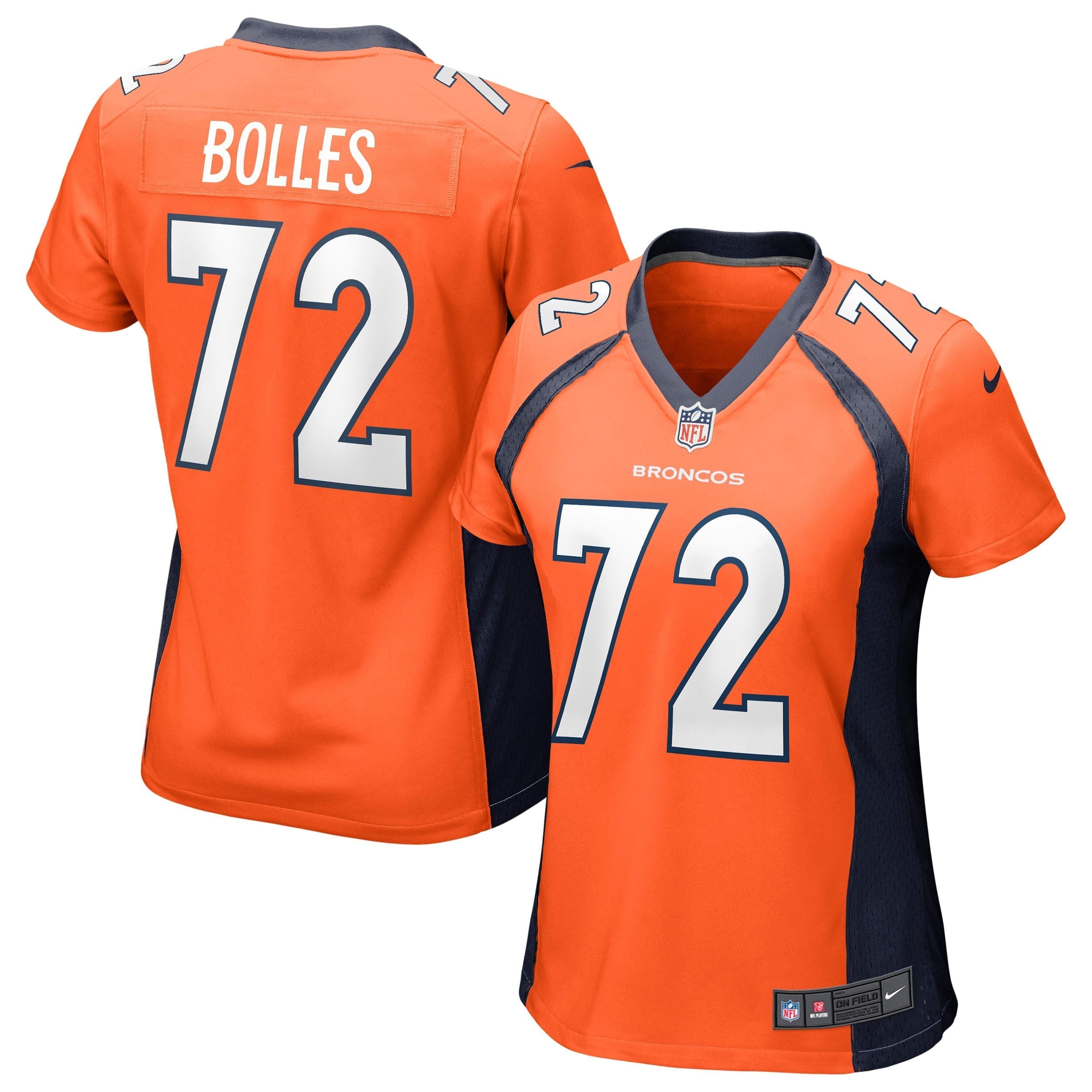 Women s Nike Garett Bolles Orange Denver Broncos Game Jersey