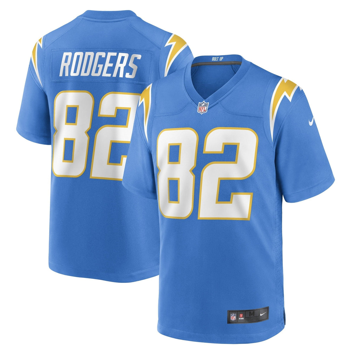 Men s Nike Richard Rodgers Powder Blue Los Angeles Chargers Game Player Jersey