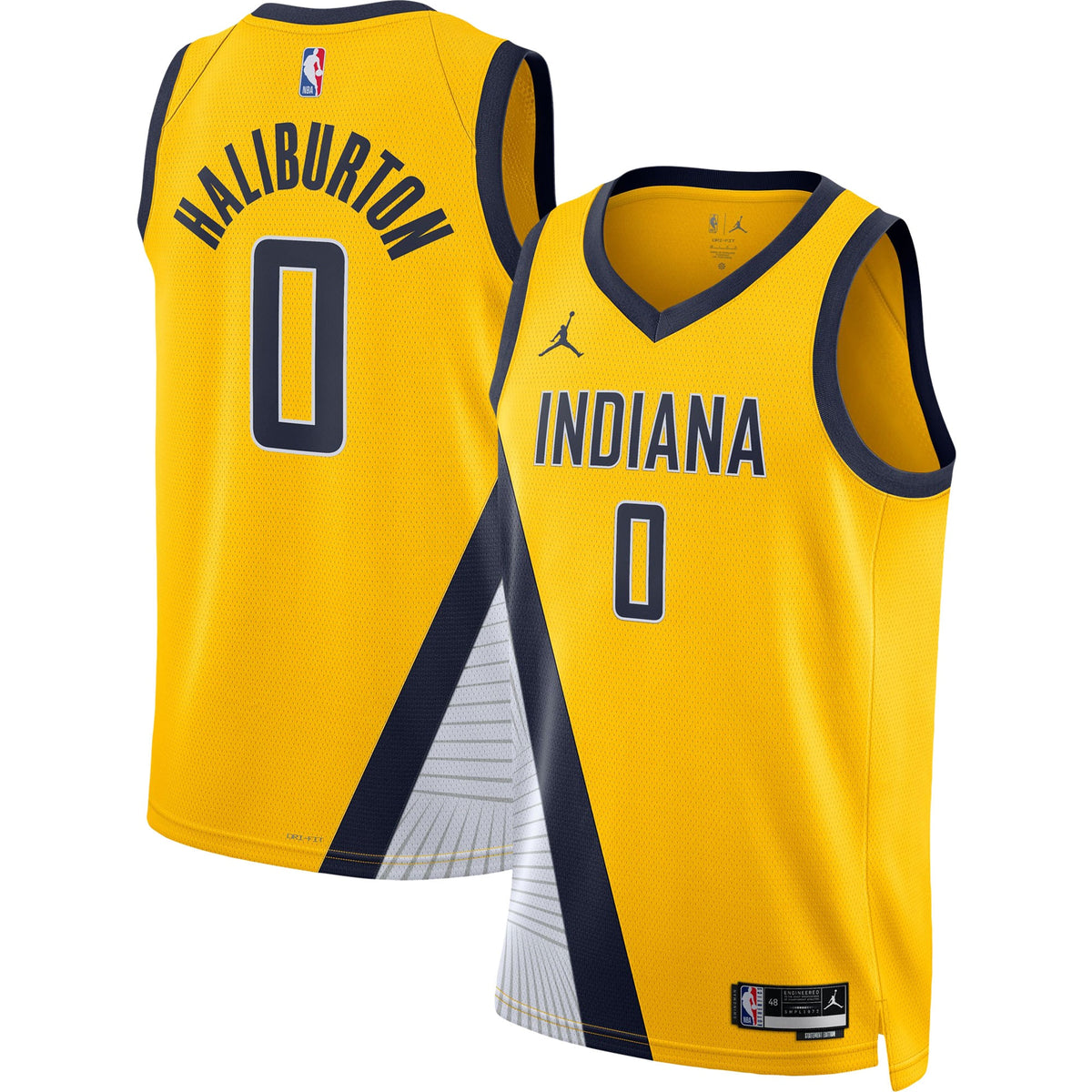 Tyrese Haliburton Indiana Pacers Jordans Brand Unisex Swingman Jersey - Statement Edition - Gold