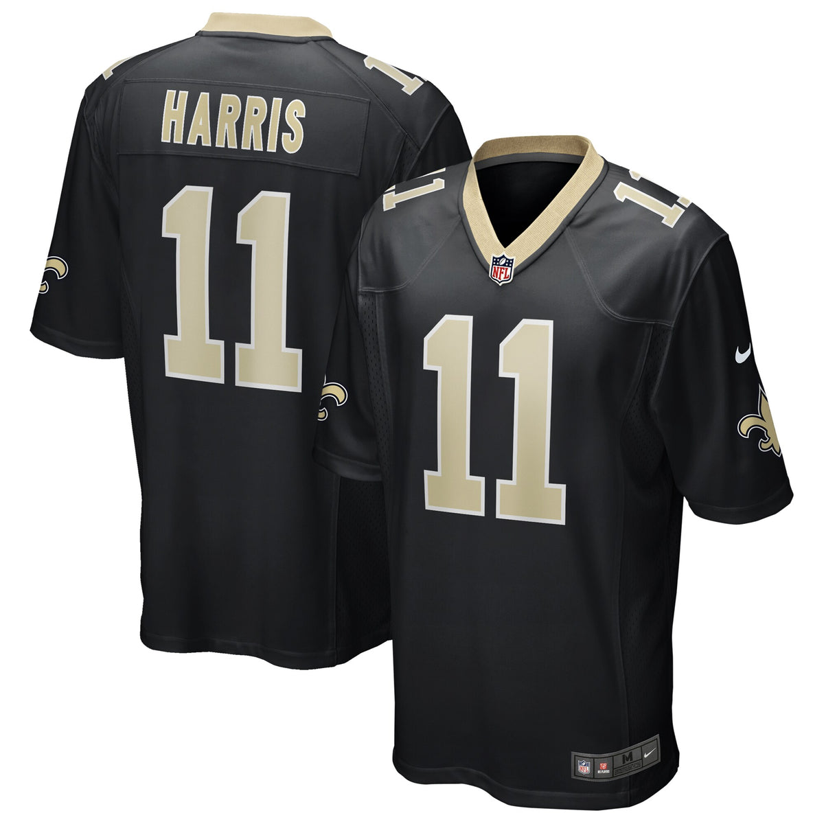 Deonte Harris New Orleans Saints Nike Game Jersey   Black