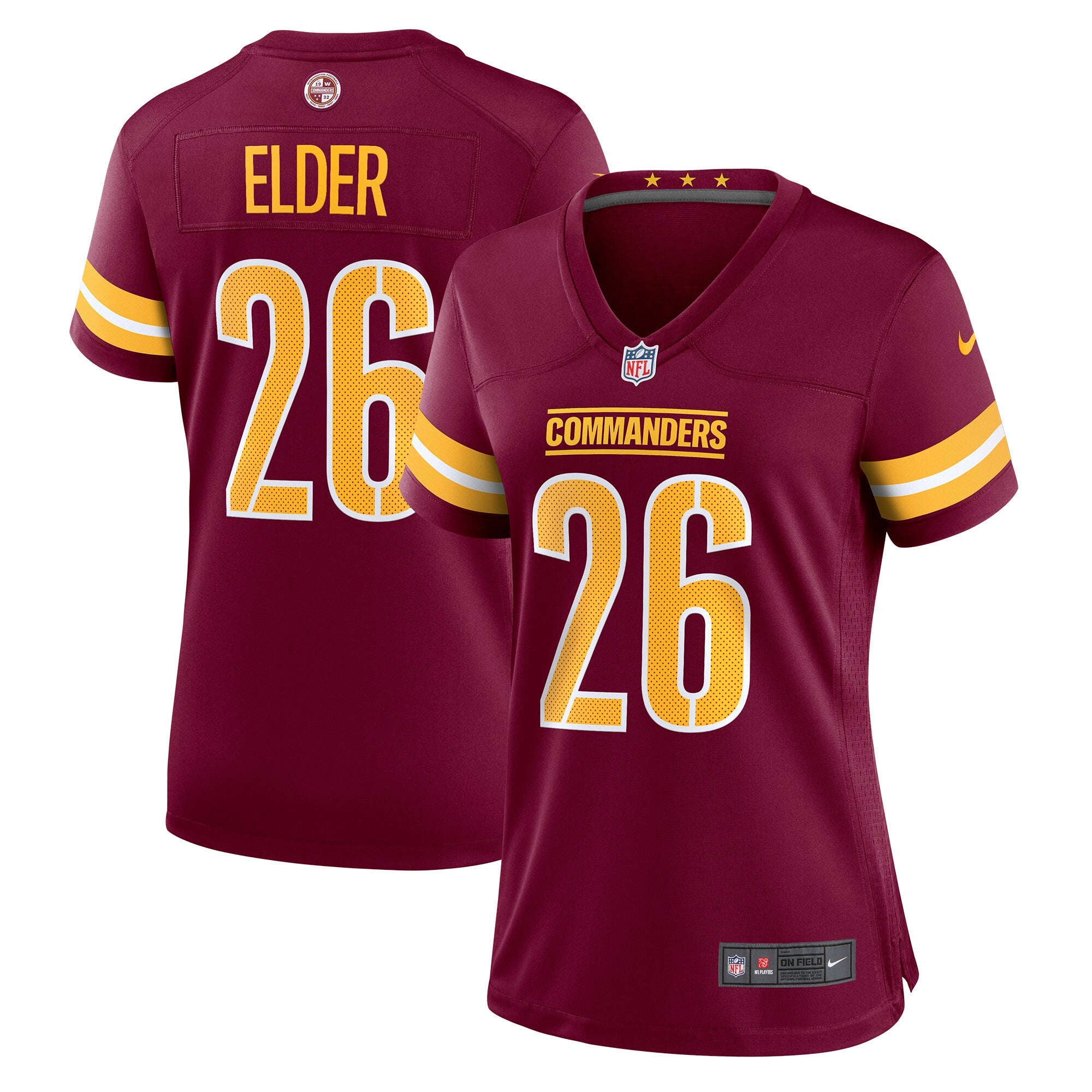 Corn Elder Washington Commanders Nike Women s Game Jersey   Burgundy