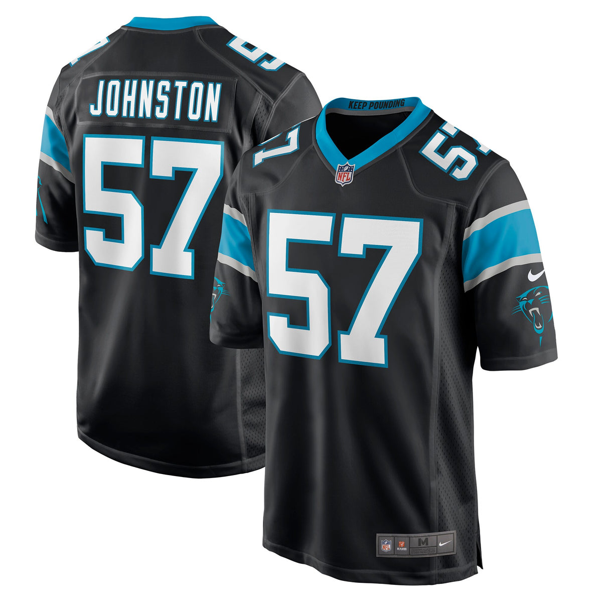 Clay Johnston Carolina Panthers Nike Game Jersey   Black