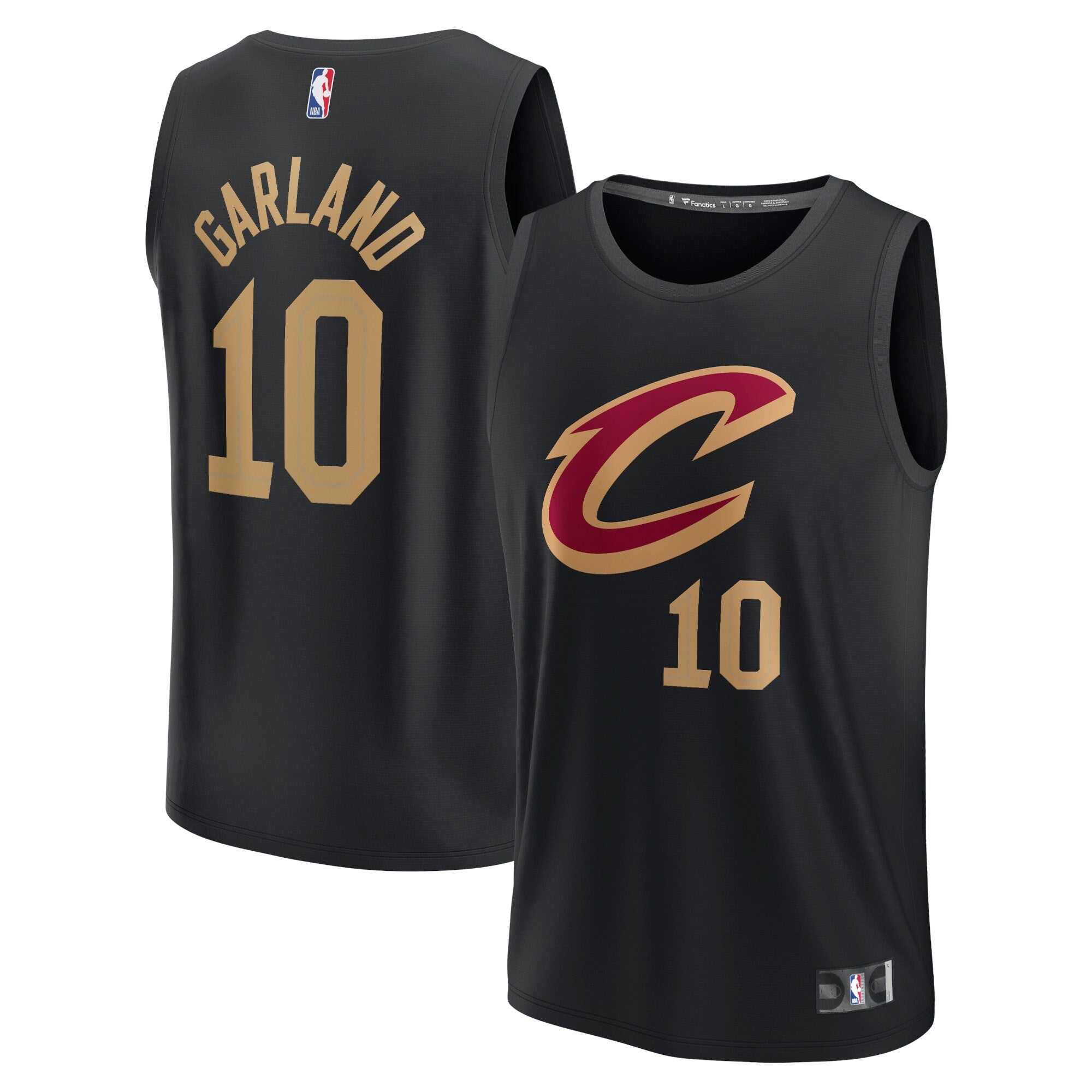 Darius Garland Cleveland Cavaliers Fanatics Branded Fast Break Replica Player Jersey - Statement Edition - Black