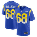 Mike McAllister Los Angeles Rams Nike Home Game Jersey   Royal