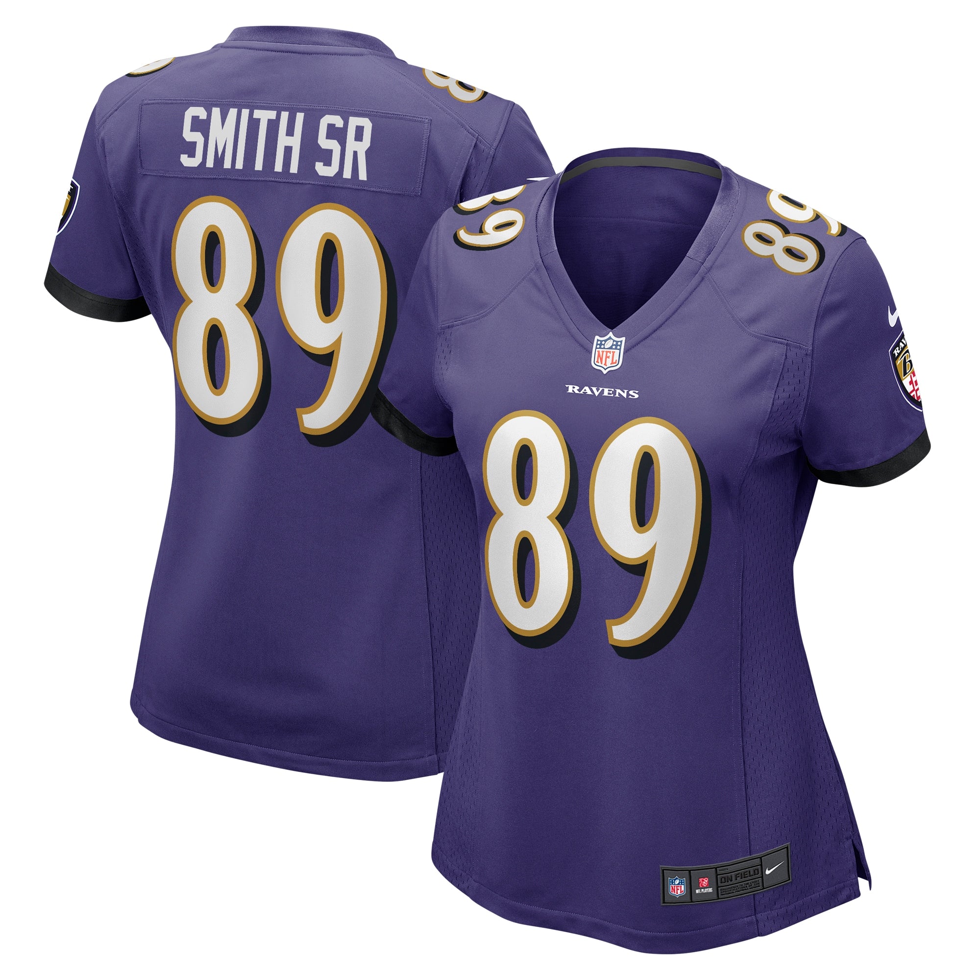 Steve Smith Sr. Baltimore Ravens Nike Women s Retired Player Game Jersey   Purple