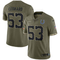 Shaquille Leonard Indianapolis Colts Nike 2022 Salute To Service Limited Jersey   Olive