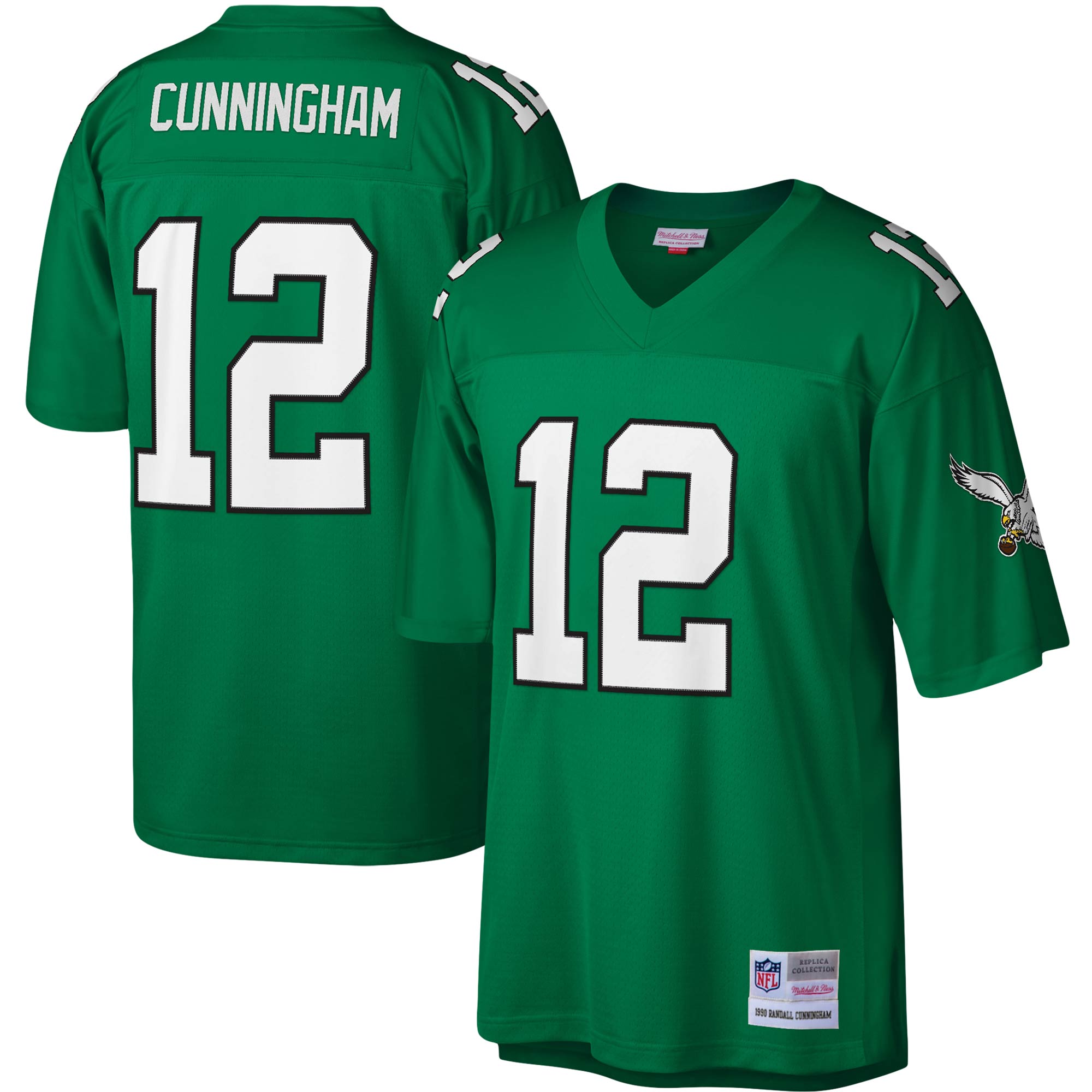 Randall Cunningham Philadelphia Eagles Mitchell   Ness Legacy Replica Jersey   Kelly Green